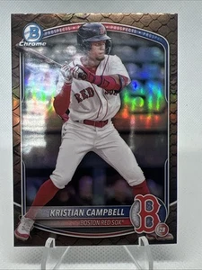 Bowman 2025 - Chrome Prospects Kristian Campbell #BCP-42 refractor reptiliano   - Imagen 1 de 2