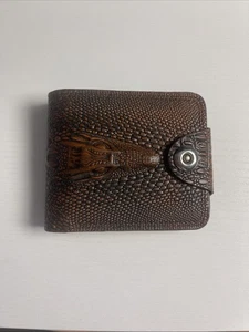 Leather Dragon Wallet Vintage Credit Card ID Bifold Pocket Wallet - Picture 1 of 4