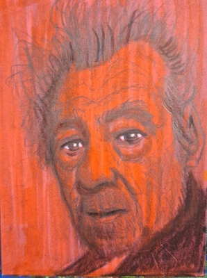 Lápiz iluminador Ian McKellen actor acrílico ACEO ATC ORIGINAL 3,5 x 2,5 Foto 1 de 4