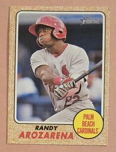 Randy Arozarena 2017 Topps Heritage Minor League Prospect Rookie RC Card #146 - Picture 1 of 2