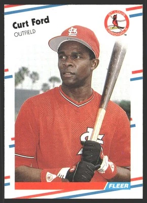 Curt Ford #32 1988 Fleer St. Louis Cardinals - Image 1 of 2