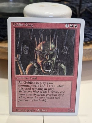 MTG Magic the Gathering Goblin King (155/306) Revised Edition Nrmt - Image 1 of 2