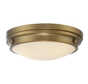 3-Light Ceiling Light in Natural Brass Trade Winds Lighting Ashford TW6355021-NB - Picture 1 of 1
