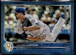 2022 Topps Chrome Ben Baller Edition #125 Jacob deGrom Blue #/75 - Picture 1 of 2