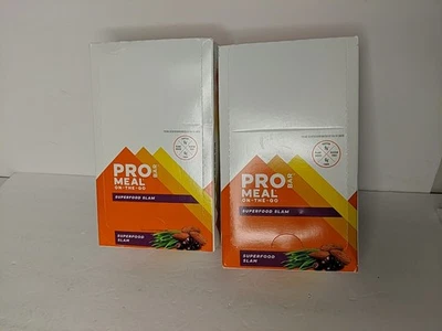 LOTE de DOS COMIDAS PROBAR Bar 2 ESTUCHES Superalimento Slam Sin Gluten 24 Total Exp 07/26 Foto 1 de 4