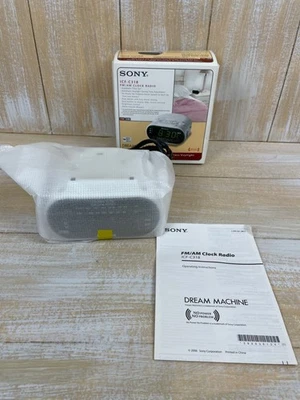 Sony Dream Machine AM/FM Dual Alarm White Clock Radio ICF-C318 - New Open Box - Image 1 of 4