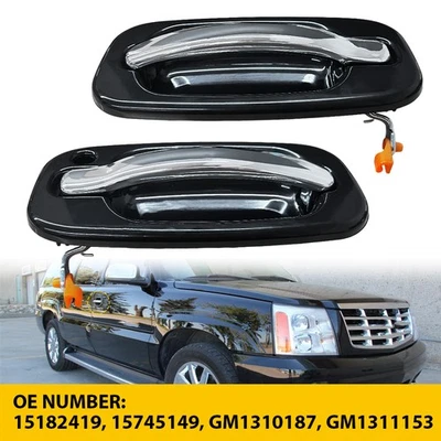 For 2003 04-2006 Cadillac Escalade Exterior Door Handle Front Left & Right Side - Image 1 of 4