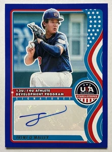 2025 Stars and Stripes ADP Autograph Trent O'Malley  /100 RC - Picture 1 of 2