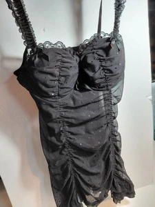 la senza lingerie Black Sheer With Bows Wire BinO Size Small - Bild 1 von 5