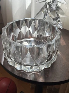 KOSTA Faceted Crystal Bowl Signed - Picture 1 of 11