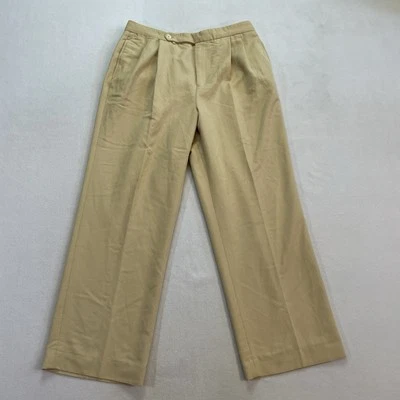 Pantalones de golf Ralph Lauren para mujer 14 beige chinos plisados delanteros suaves elásticos cómodos Foto 1 de 4