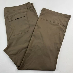 Prana Zion Mens 42x32 Brown Staight Leg Stretch Outdoor Hiking Cargo Pants - Picture 1 of 17