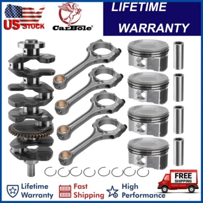 Kit de cigüeñal/barras de cono/pistones y anillos para Toyota Camry Rav4 2AZFE 2AZ 2,4 L Foto 1 de 4