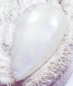 Piedra lunar arco iris blanca 100 % natural 33,40 quilates piedra preciosa suelta certificada - Imagen 1 de 6