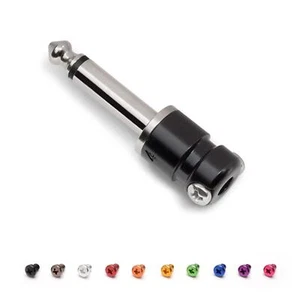 SquarePlug SPS4BK Low Profile Mono (TS) Straight 6.35mm Jack. BLACK - Imagen 1 de 2