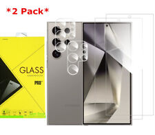 2P Samsung Galaxy S24/24+ Ultra Fullcover Tempered Glass Screen/Camera Protector