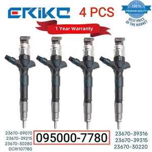 095000-7780 Fuel Oil Injector 23670-39316 Nozzle 23670-39315 for Toyota Hilux - Imagen 1 de 7