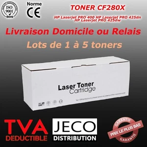 Toner Laser TR-CF280X 6900 pages compatible HP LaserJet Pro 425dn P20055 80A 80X - Photo 1/1