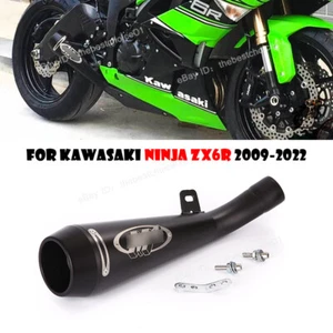 Slip For Kawasaki Ninja ZX6R ZX636 2009-2022 Exhaust Pipe Muffler Tips Modified - Picture 1 of 12