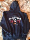 Walt DisneyWorld 1971 Mickey Mouse Blue Hoodie Sweatshirt Size M