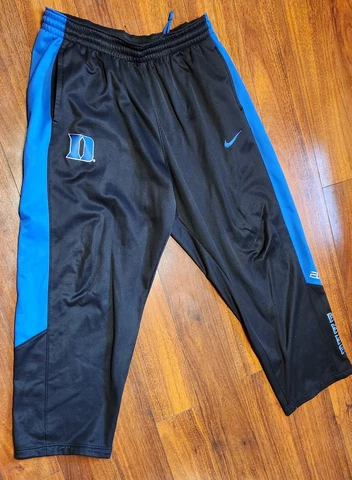 NIKE Elite Duke Blue Devils Athletic Training Pants Mens Size XXL 2XL Therma Fit Cover