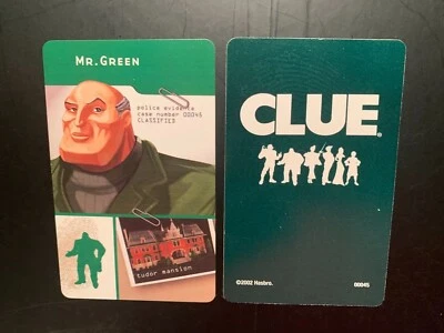 Clue   2002   Suspect Cards   YOU PICK    Game Replacement Card Hasbro - Image 1 of 2