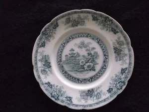 Royal Staffordshire Pottery England Burslem Pagoda Yeddo 9" Inch Dinner Plate - Picture 1 of 4