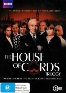 'The House Of Cards Trilogy' The Original UK Series - Ian Richardson  vgc t141