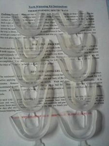 10 THERMOFORMING, MOLDABLE MOUTH TRAYS Teeth Whitener Bleaching Whitening - Picture 1 of 4
