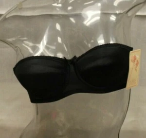 Sujetador para mujer negro talla 32B 100% poliéster acolchado con alambre Empire íntimo NUEVO - Imagen 1 de 5