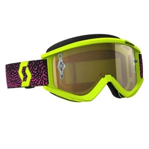 Gafas Scott Recoil XI doradas cromo funciona Motocross Enduro amarillo/rosa - Imagen 1 de 3
