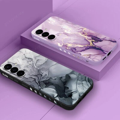 Marble Silicone Case For Samsung Galaxy S24 S23 S22 Ultra S21 FE S20 Plus Cover - Image 1 of 4