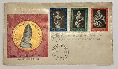 RECUERDO VATICANO 1963 CUBIERTA DORADA ESCONDIDA REAPERTURA DEL CONCILIO ECUMÉNICO Foto 1 de 2