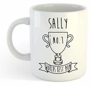 Sally - World Best Mum Trophy Mug - For Mothers Day Gift, Personalised, Name - Picture 1 of 1