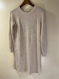 Madewell Midi Pullover Kleid Damen XXS Creme Merinowolle Rundhals Strick - Bild 1 von 14