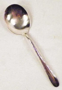 Gorham Invitation Soup Spoon Silverplate Round Bowl Flatware Vintage 1940 - Picture 1 of 5