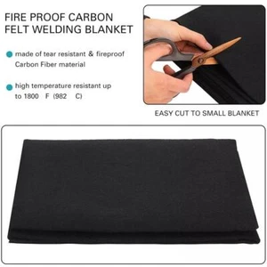 High Temp Carbon Felt Fireproof Welded Heat-insulating Cotton Felt Wool GXX X2X6 - Picture 1 of 16