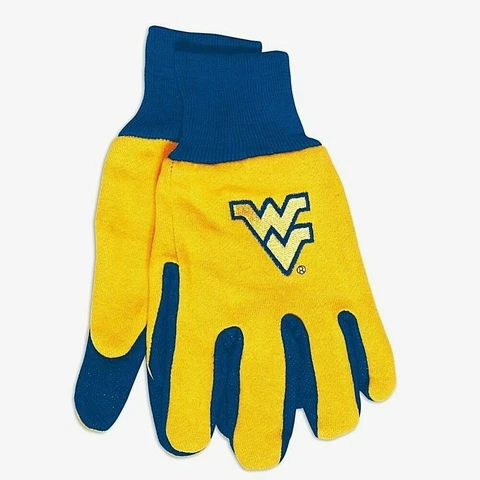 West Virginia Mountaineers 2 Tone Non-Slip Utility Gloves Cover