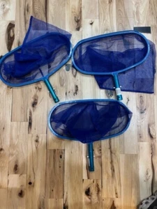 3 New! Pool Skimmer Leaf Rake Net Catcher Cleaning Swimming Pool Deep Mesh Nets - Picture 1 of 3