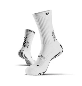 SOXPRO CLASSIC Grip Socks BIANCO Calze Antiscivolo Calcio Tennis Padel GEAR XPRO - Foto 1 di 1