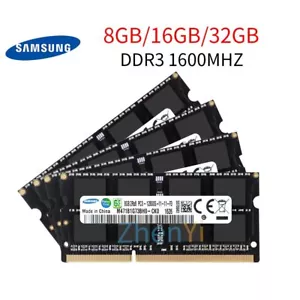 Samsung 32GB 16GB 8GB DDR3 1600MHz PC3-12800S 204Pin SODIMM Laptop RAM LOT UKBK - Picture 1 of 17