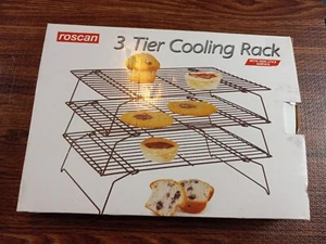 3-Tier Cooling Rack Stackable Non-Stick Cookie Cooling Rack Baking by Roscan - Picture 1 of 3
