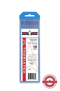 2% Thoriated TIG Welding Tungsten Electrodes 3/32” Red EWTh-2 Free Quick-Ship - Picture 1 of 3
