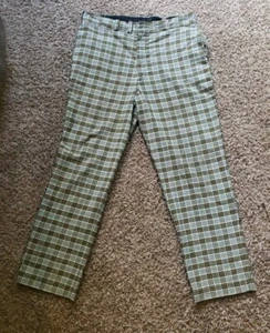 Vintage Pants Mens 38x30 Plaid Golf Caddyshack Leisure Disco JC Penny Big Mac - Picture 1 of 14