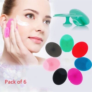 Silicone Face Scrubber Massager Cleansing Brush  Soft Face Exfoliator Deep Clean - Picture 1 of 24
