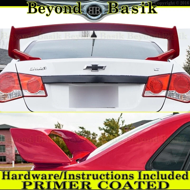 2010 2011 2012 2013 2014 2015 Chevy Cruze Rear Tall B1 Trunk Spoiler Wing PRIMER Foto 1 de 1