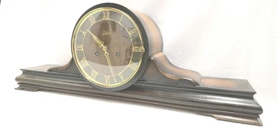 Kaminuhr Messing  Schlagwerk 50er Jahre Fa.Emes läuft 65*25*11 cm Schlüssel - Bild 1 von 4