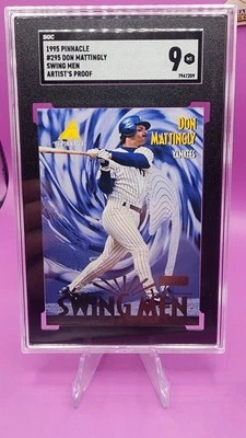 Pinnacle #295 1995 - Don Mattingly Swingmen prueba de artista - SGC 9,0 MT Yankees de Nueva York Foto 1 de 2