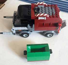 LEGO City Police Station 69316 Garbage Truck 99.9% Complete 