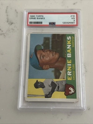 1960 Topps Set-Break # 10 Ernie Banks PSA 3 ¡¡En muy buena condición losa nueva!!! Foto 1 de 2